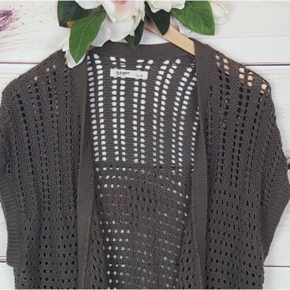 Old Navy | Taupe Open Front Cardigan L - Picture 3 of 3